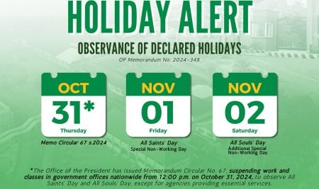 HOLIDAY ALERT | Observance of Declared Holidays