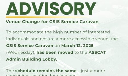 ADVISORY | Venue Change for GSIS Caravan