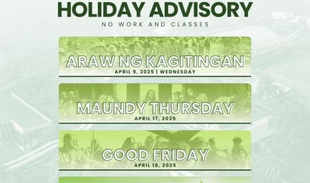 ADVISORY | Observance of National Holidays and Holy Week