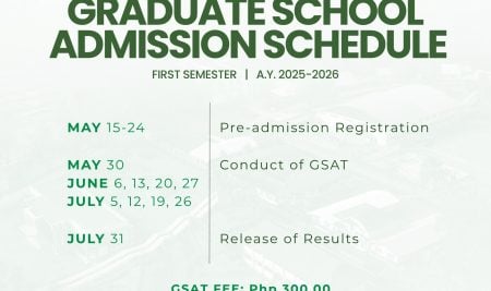 Graduate School Admission Schedule
