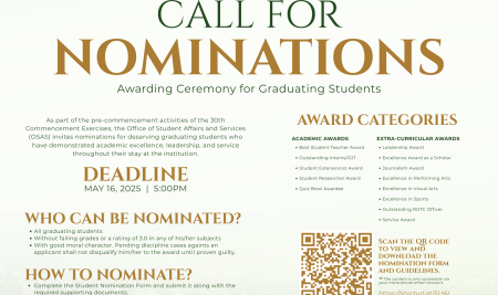 Call For Nominations!