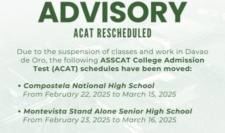 ADVISORY: ACAT Schedule Adjustment