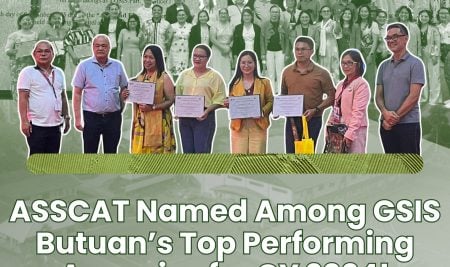 ASSCAT Named Among GSIS Butuan’s Top Performing Agencies for CY 2024