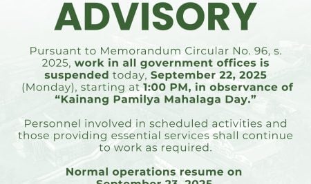 ADVISORY: Kainang Pamilya Mahalaga Day