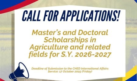 SEARCA Opens Graduate Scholarship Applications for AY 2026–2027