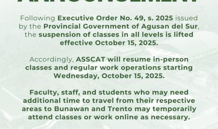 ANNOUNCEMENT: In-person Work and Classes