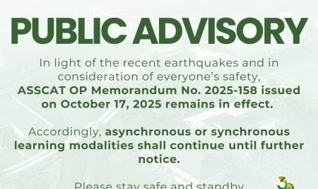 PUBLIC ADVISORY: ASSCAT OP Memorandum No. 2025-158 Remains in Effect