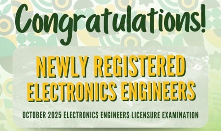 Congratulations, Newly Registered Electronics Engineers!