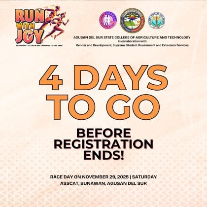 RUN WITH JOY: Only 4 days left to register!