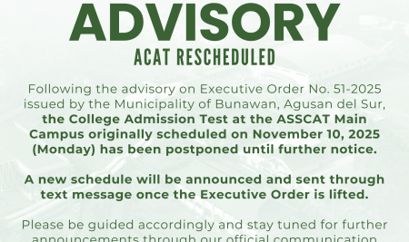 𝐀𝐃𝐕𝐈𝐒𝐎𝐑𝐘: ACAT Rescheduled